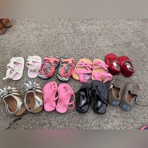 Size 3/4 baby girl shoes and sandals